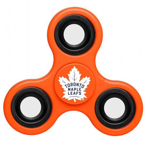 NHL Toronto Maple Leafs 3 Way Fidget Spinner E102 - Orange